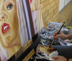 Tahala at work on Tendrils 'Temptation'