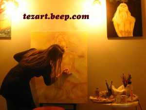 Golden Girl in progress by Tezart Tezart.beep.com Erotic Art