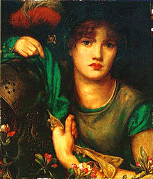 My Lady Greensleeves as depicted in an 1864 painting by Dante Gabriel Rossetti